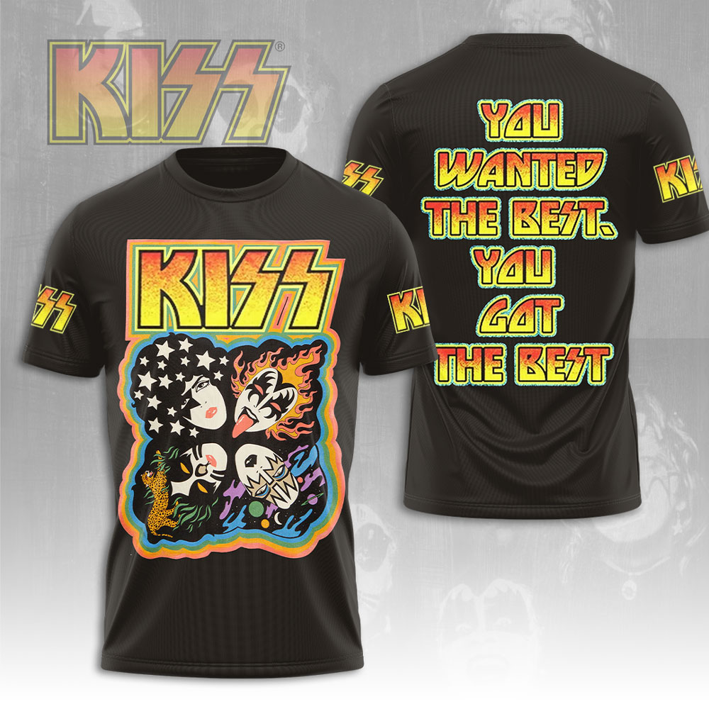Kiss Cartoon Legends Tee 70S Rock Revival Style
