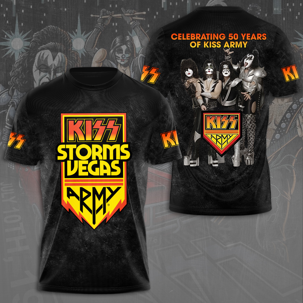Kiss 50 Years Kiss Army T-Shirt Classic Anniversary Edition