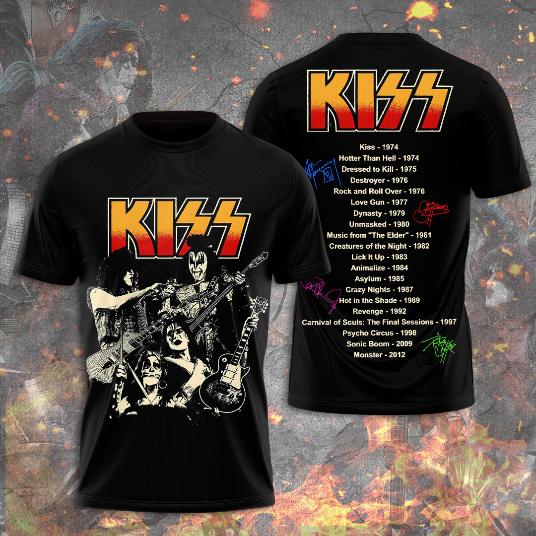 Kiss Tour Legacy T-Shirt 70S Rock Reunion Collection