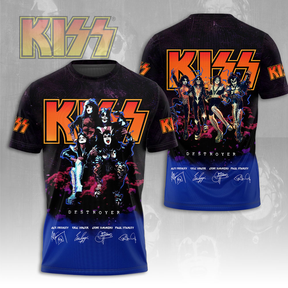 Kiss Multiface Legends T-Shirt Neon Tribute Edition