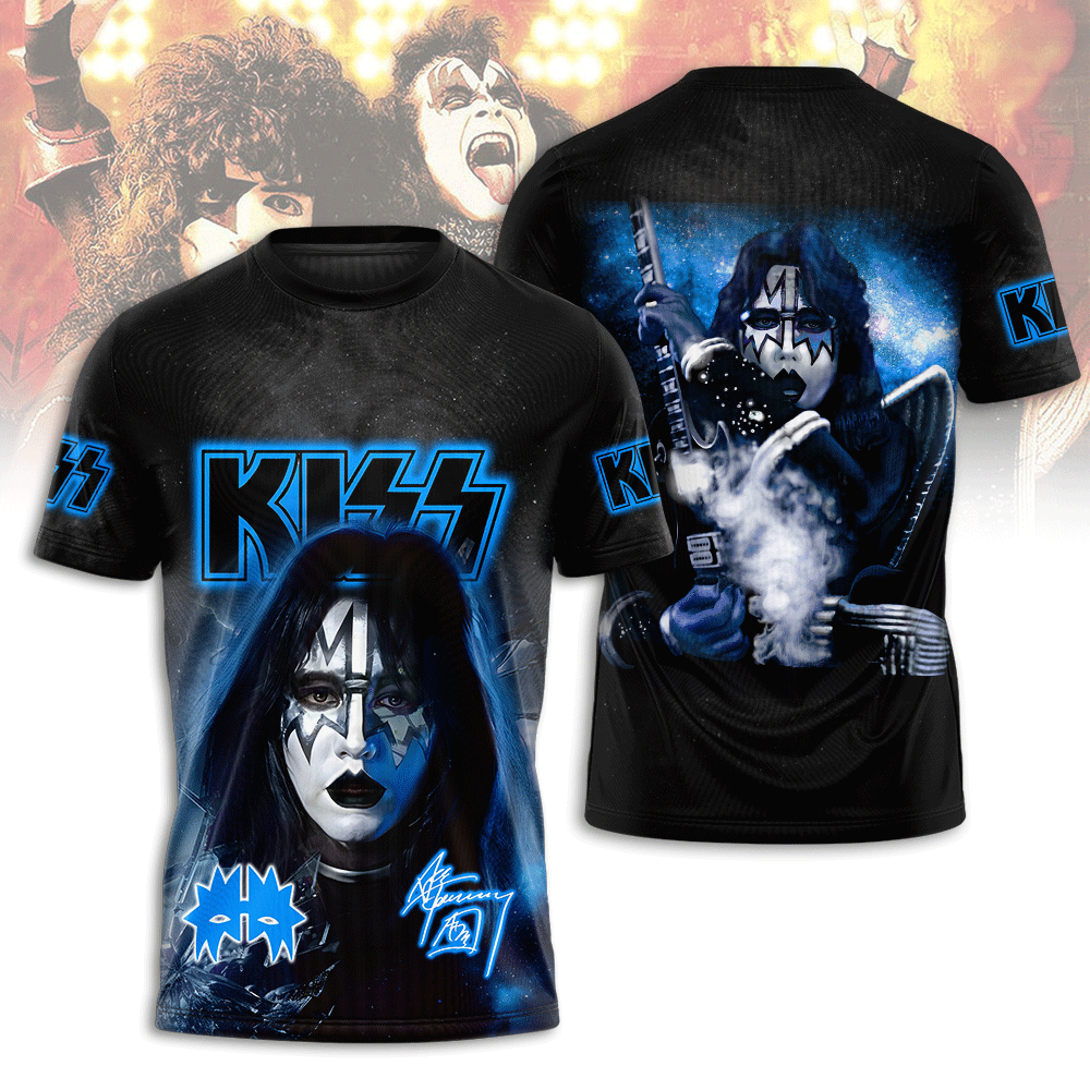 Kiss Moonlight Tour 3D Print Shirt Space Edition