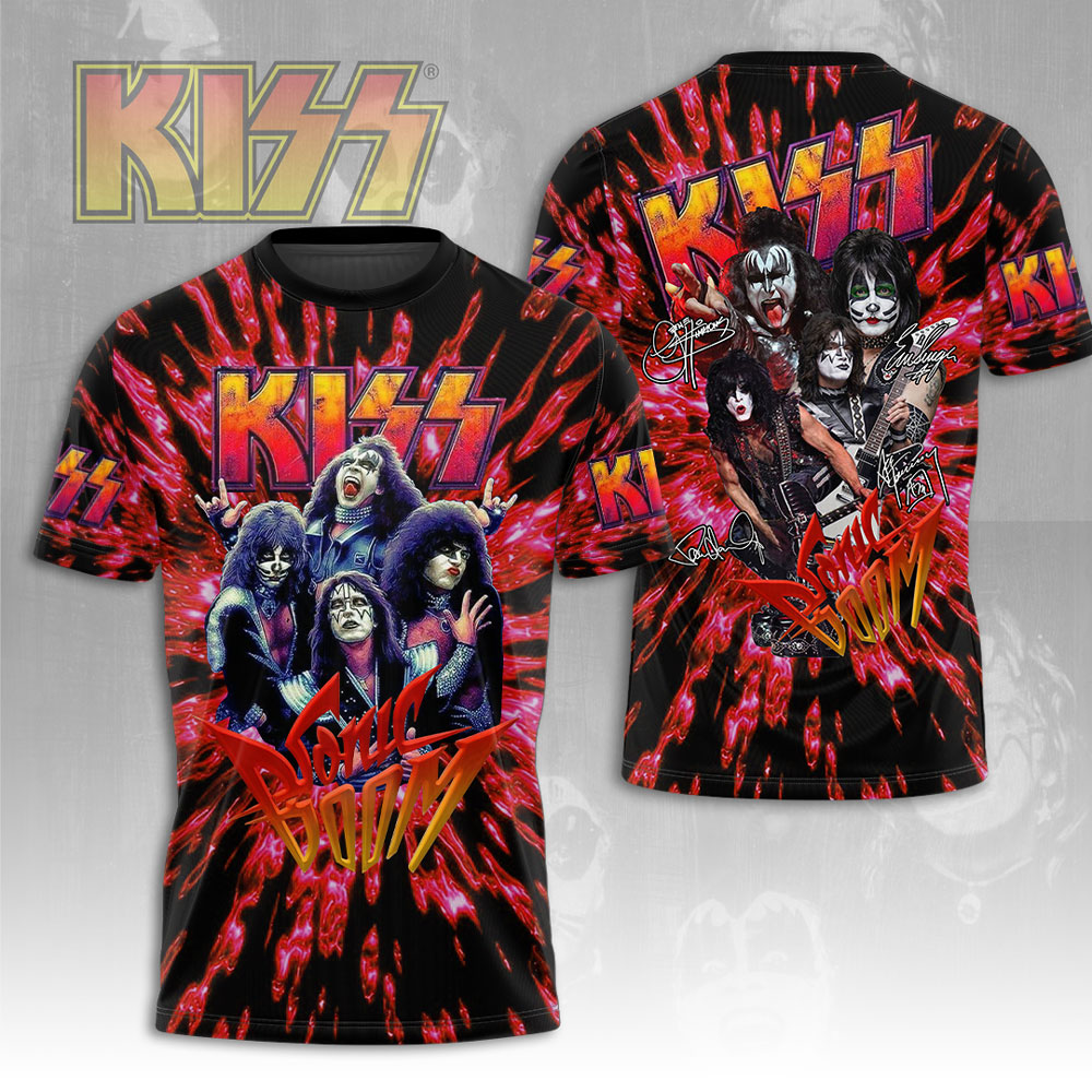 Kiss Firestorm 2025 Tour T-Shirt Red Explosion Edition