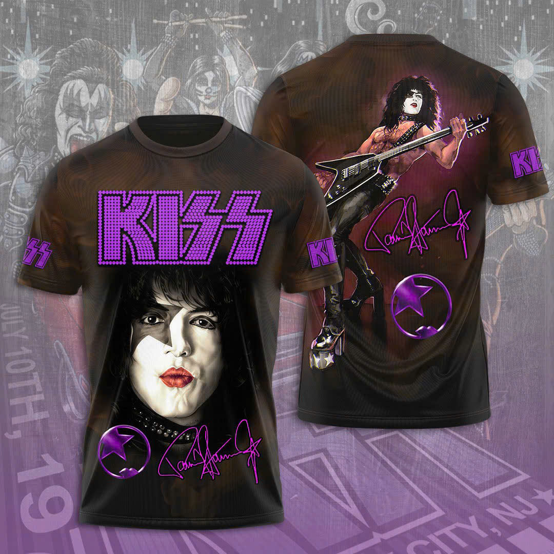 Kiss Purple Starchild Graphic Tee Stage Performance Tribute