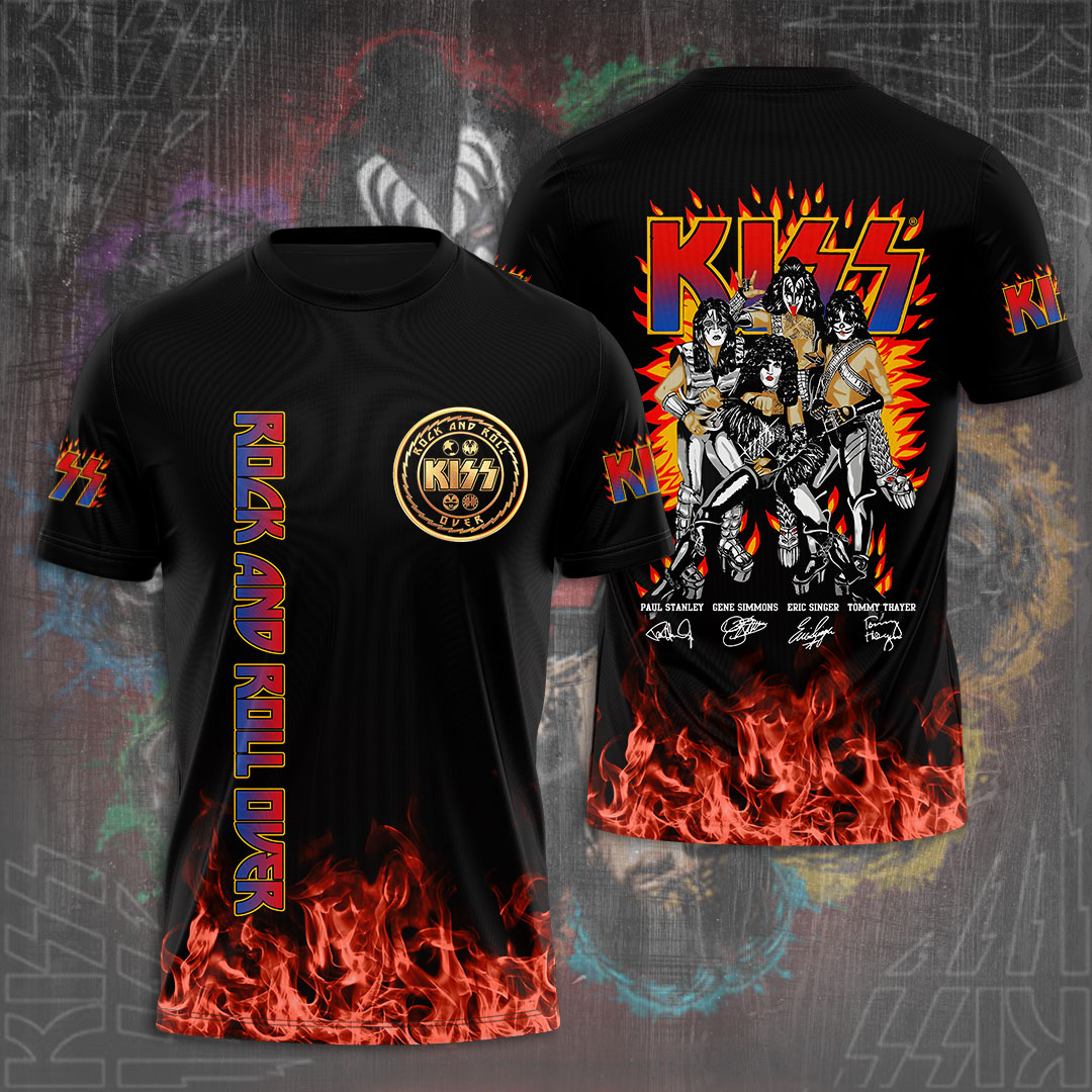 Kiss Firestorm Tour T-Shirt Inferno Metal Graphic Style