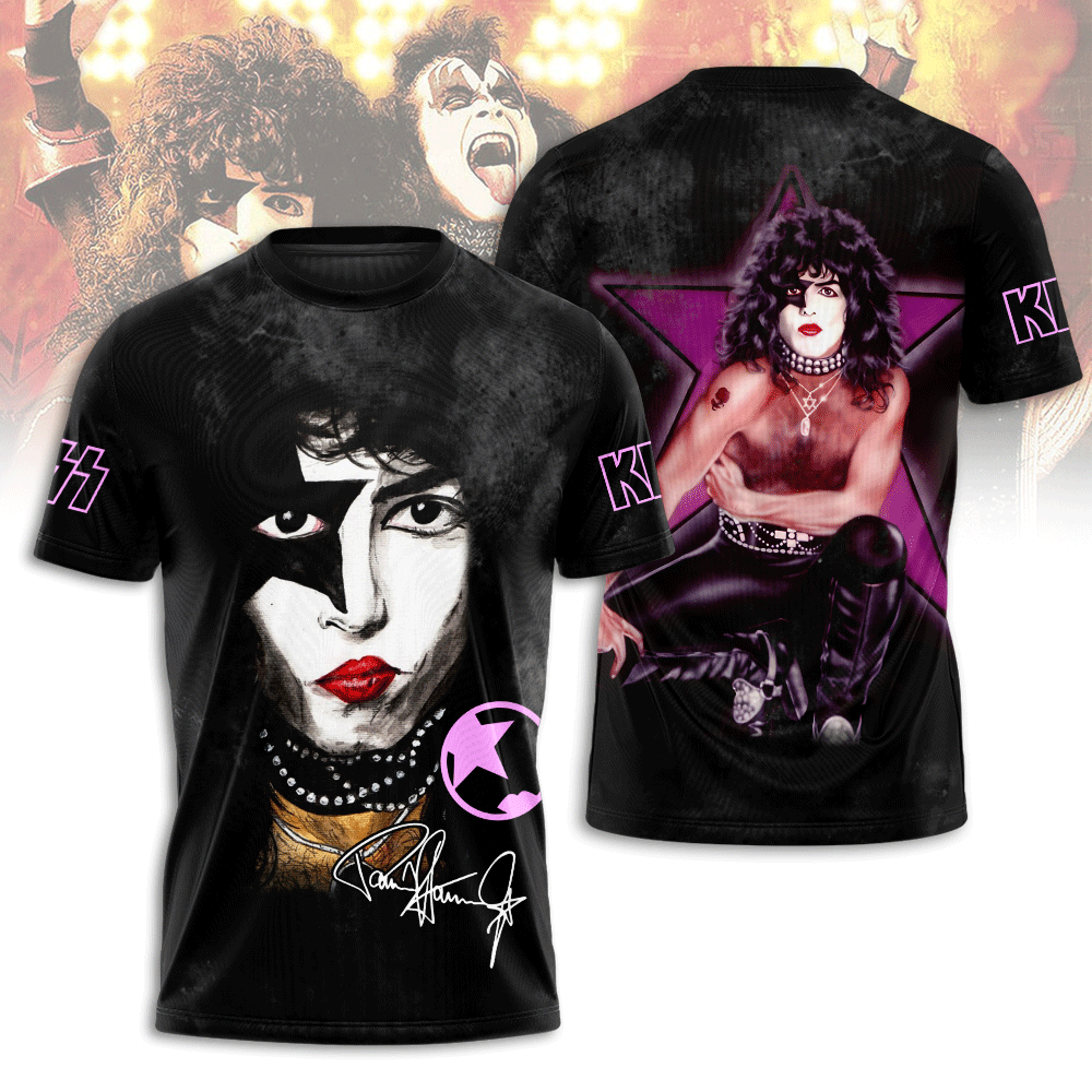 Kiss Blue Lightning Stage Tee Signature Series