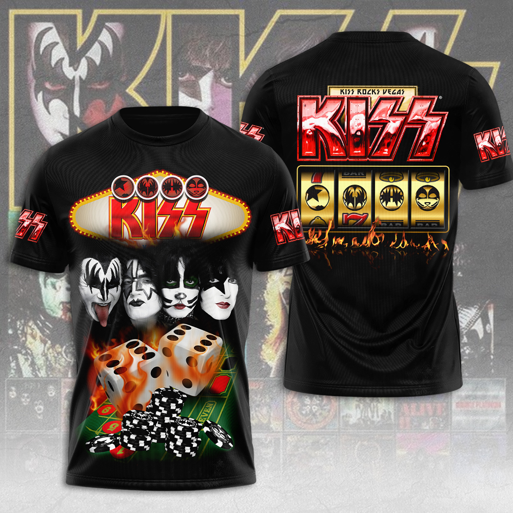 Kiss Hotter Than Hell T-Shirt Classic 70S Fire Edition