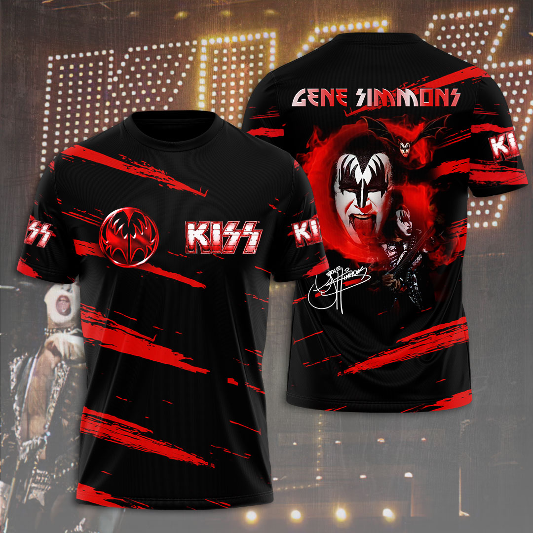 Kiss Gene Simmons Red Signature T-Shirt The Demon Edition