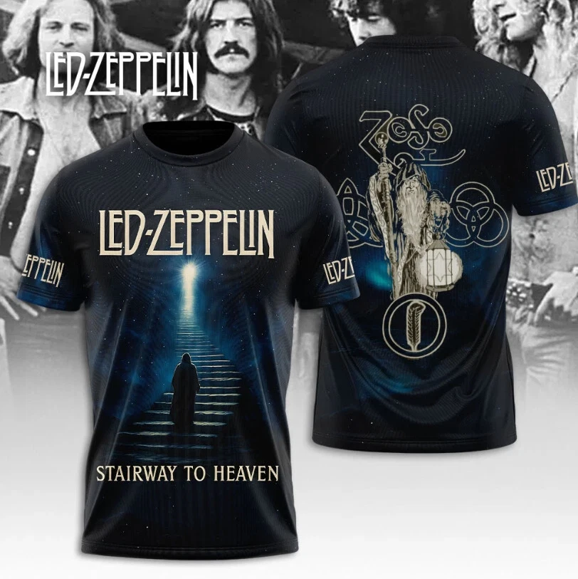 Led Zeppelin Stairway To Heaven Aop 3D T-Shirt