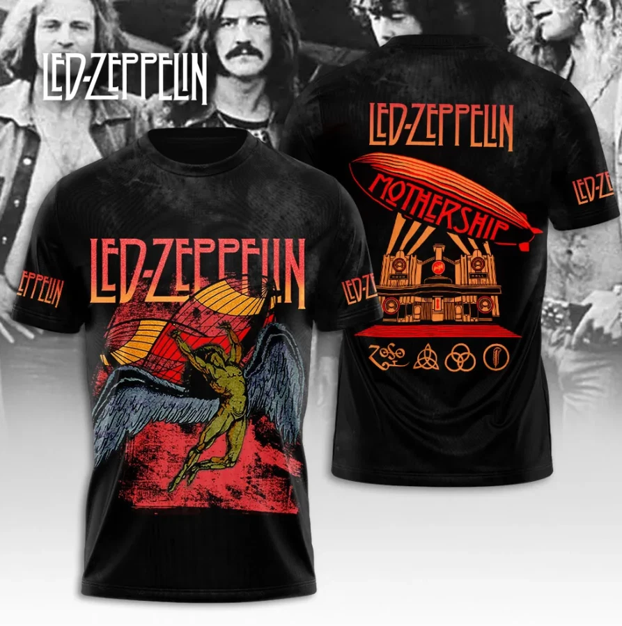 Led Zeppelin Mothership 3D All Over Printed T-Shirt