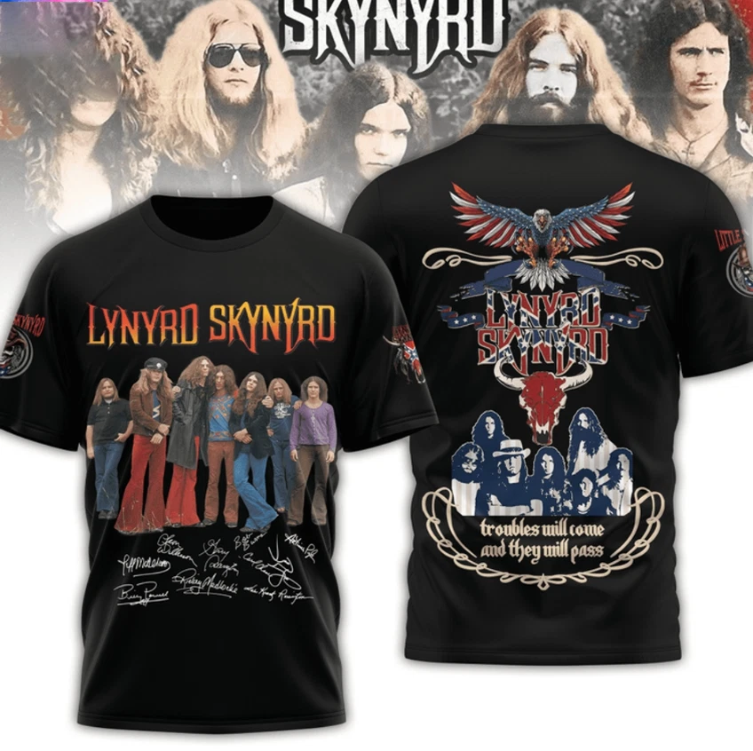 Lynyrd Skynyrd Troubles Will Come And They Will Pass Aop 3D T-Shirt