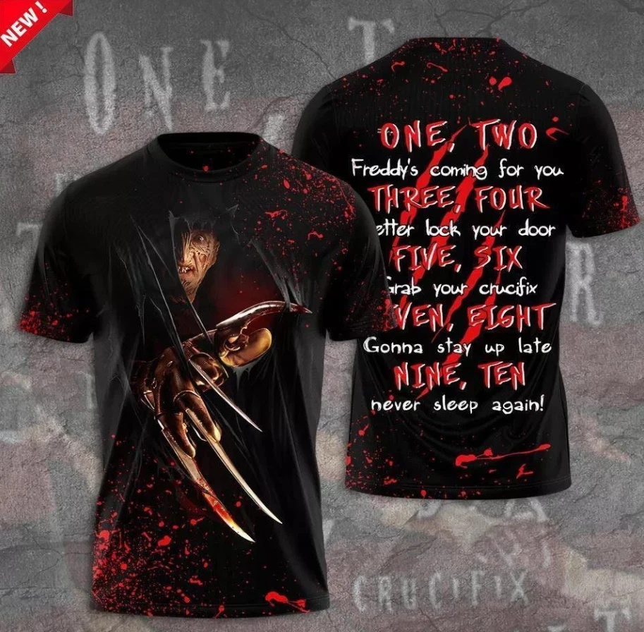 Freddy Krueger Movies Apparel Aop 3D T-Shirt