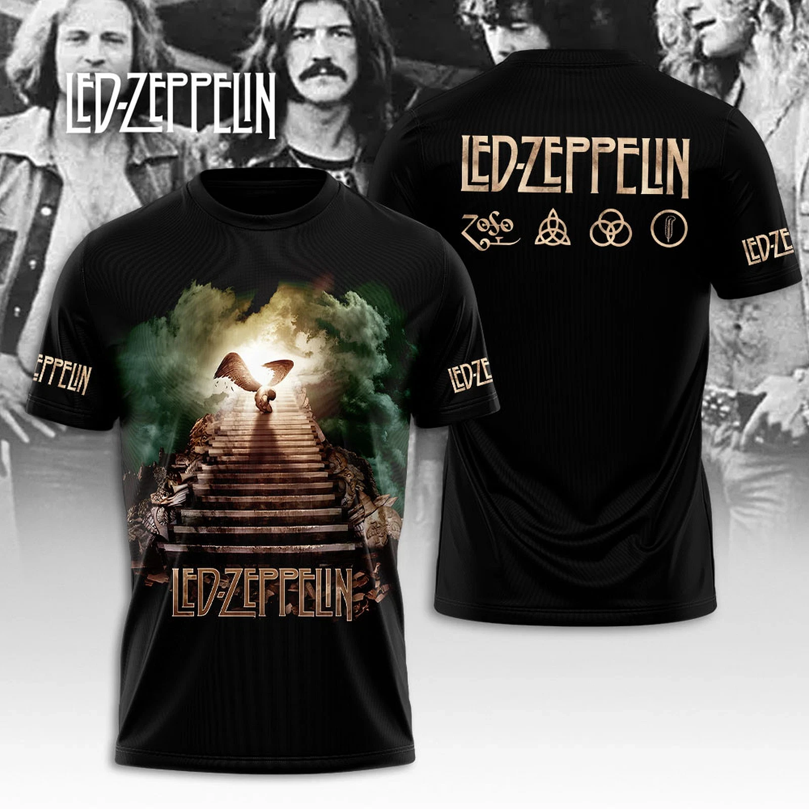 Rare Led Zeppelin 3D Shirt - Inspired Gift For Fan Men Women