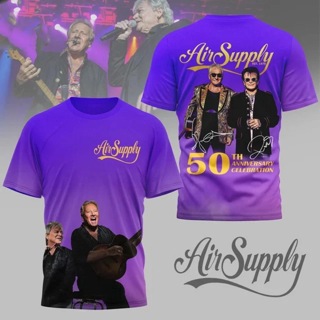 Air Supply 50Th Anniversary Tour 2025 Shirt