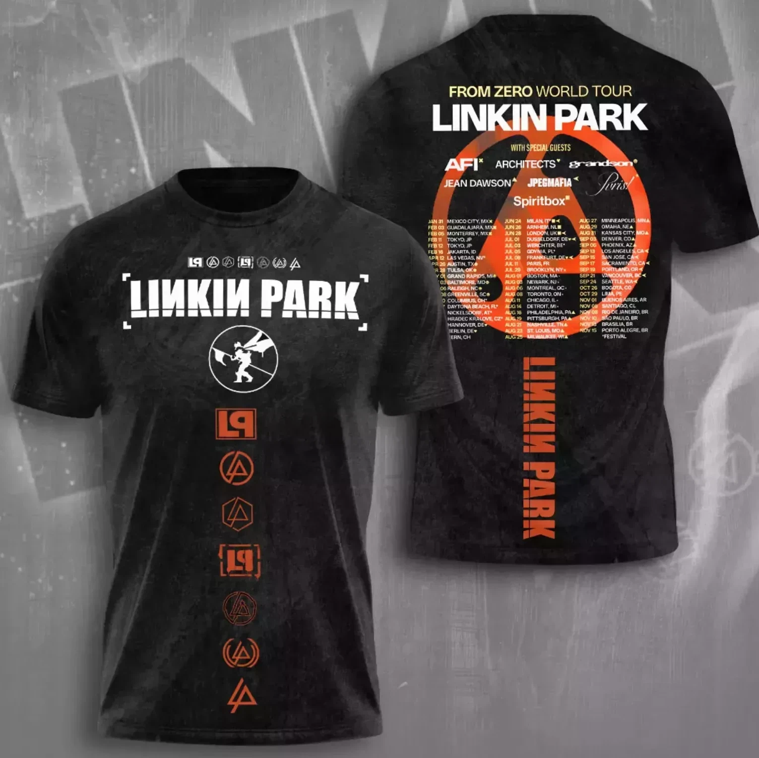 Linkin Park 2025 Tour Date 3D Printed T-Shirt
