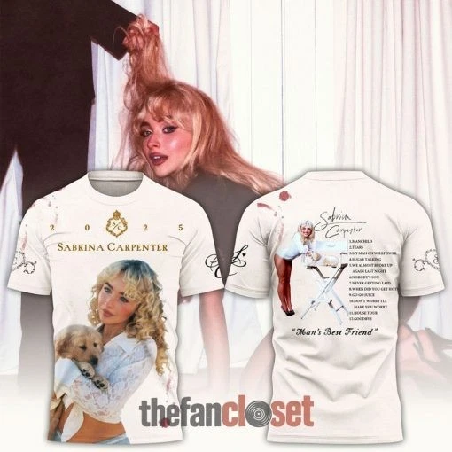 Sabrina Carpenter New 2025 Best Friend Album Special 3D Shirt