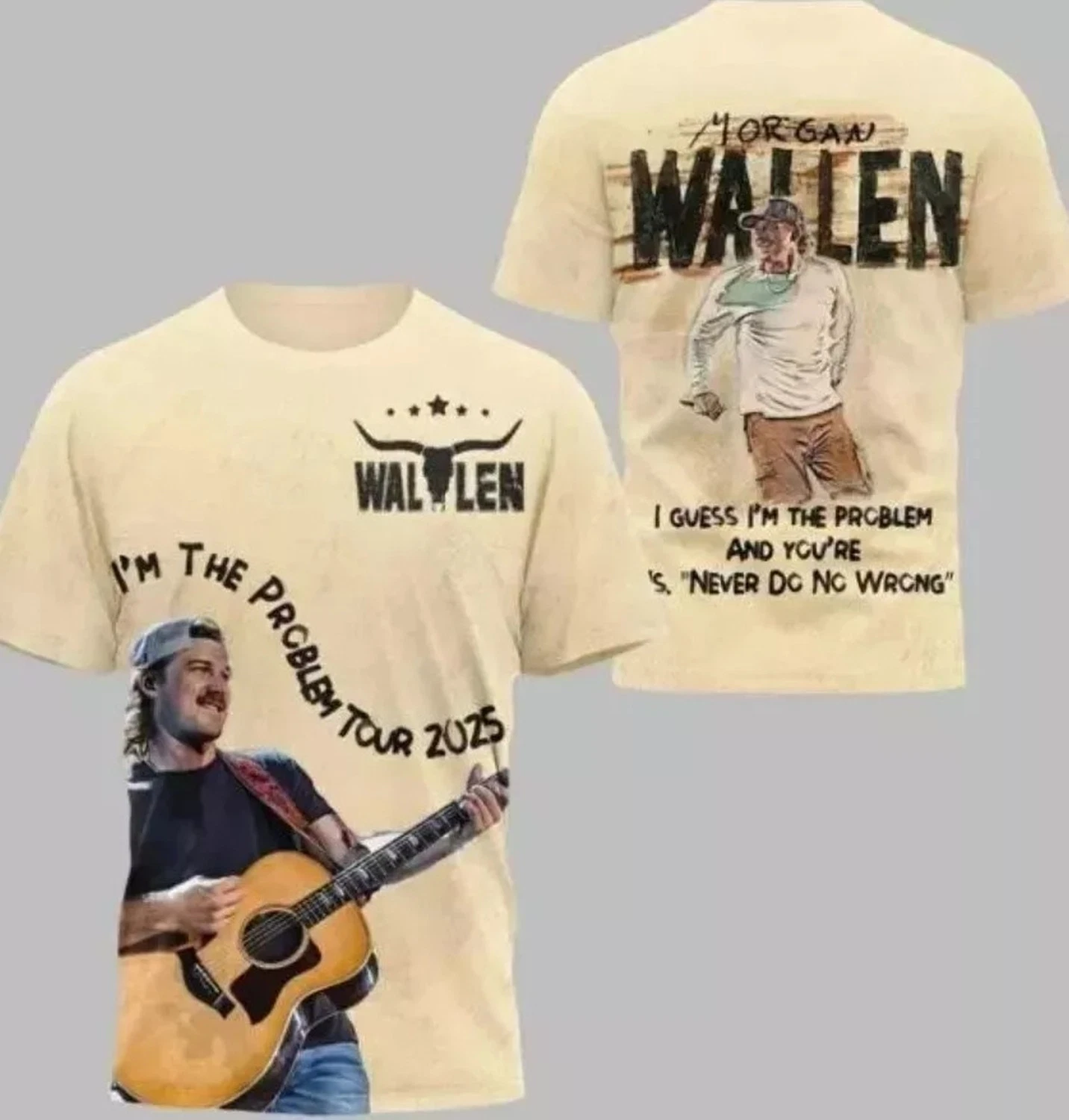 Morgan Wallen IM The Problem Tour 2025 3D Shirt