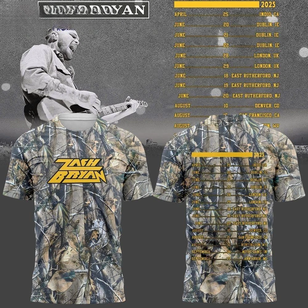 Zach Bryan Camo Limited Edition 2025 Shirt