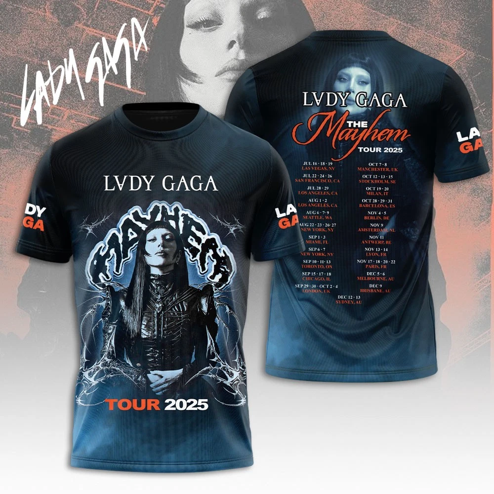 Lady Gaga The Mayhem Ball Tour 2025 Shirt