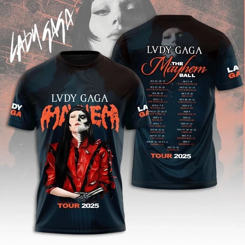 Lady Gaga The Mayhem Ball Tour 2025 T-Shirt
