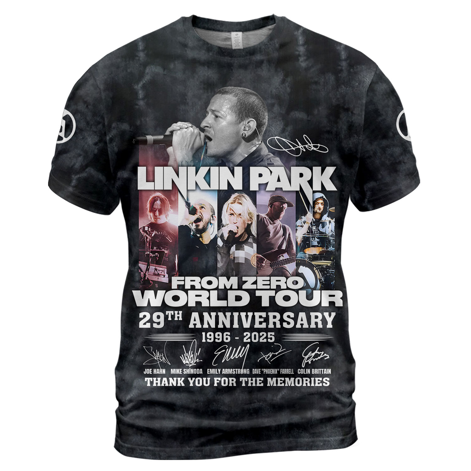 Linkin Park Fromzero World Tour 2025 3D T-Shirt Black