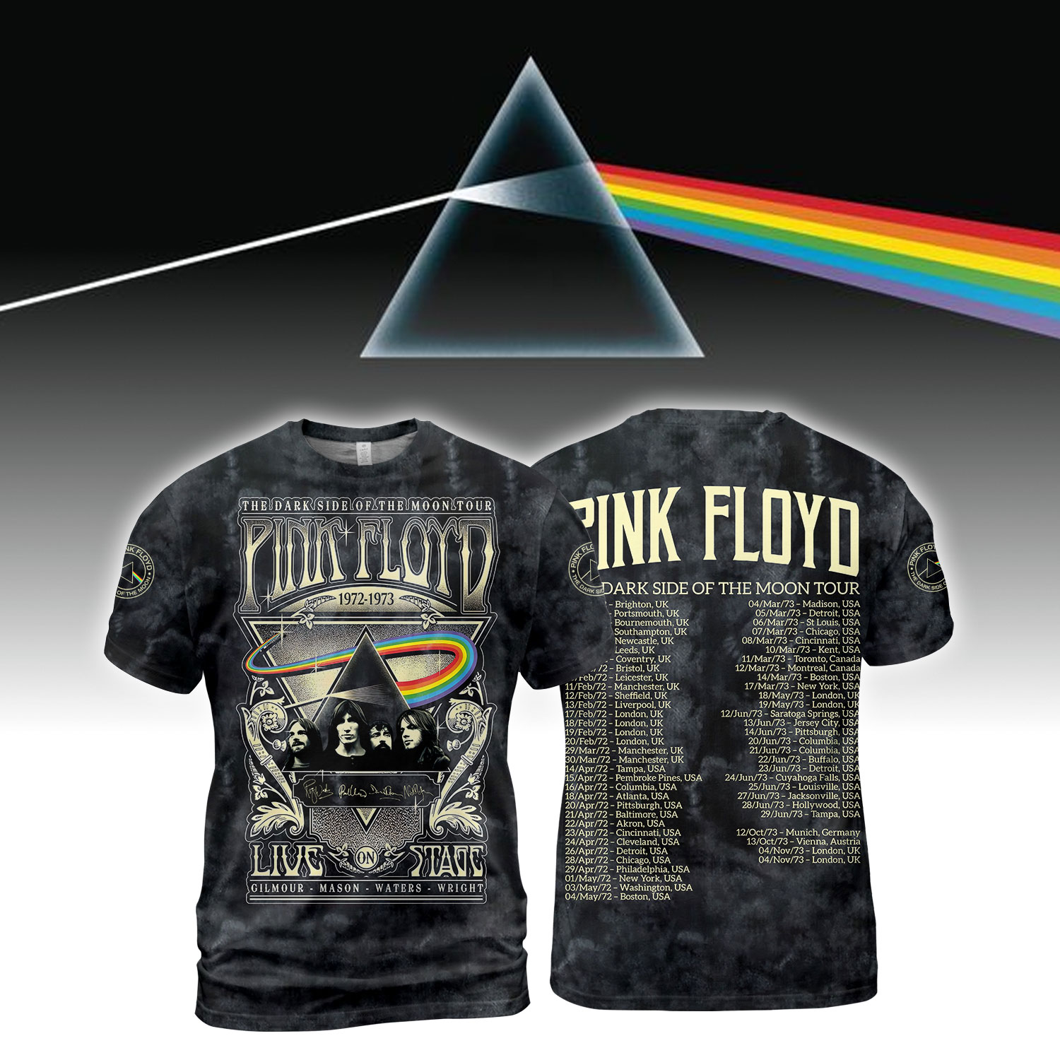 Pink Floyd Dark Side Of The Moon Tour2025 Shirt
