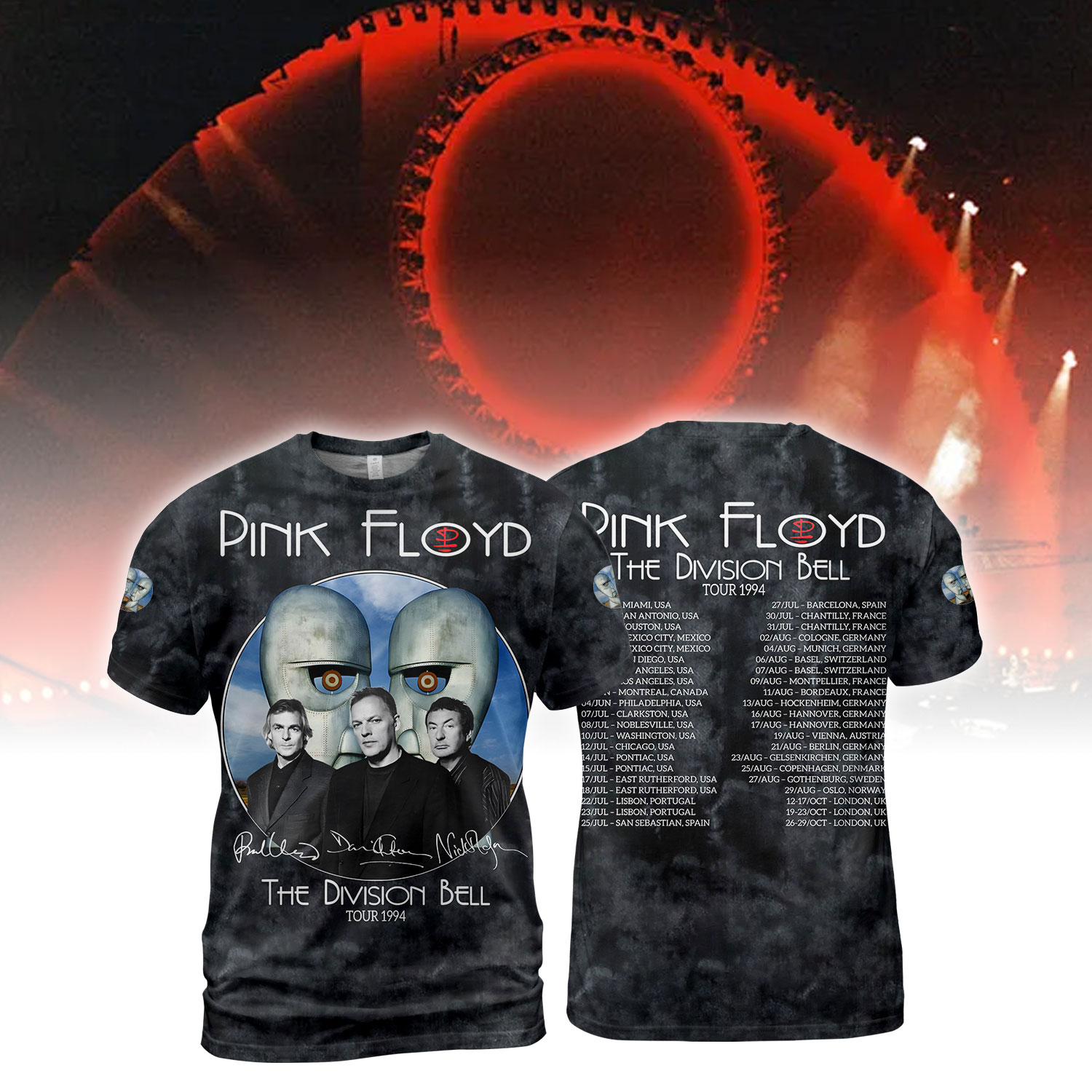 Pink Floyd The Division Bell Tour 1994 Shirt