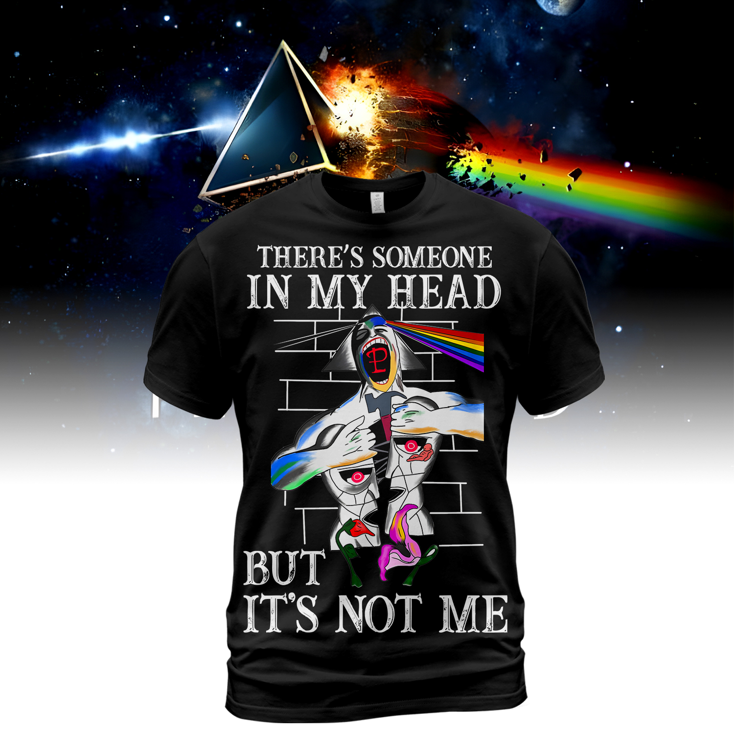 Pink Floyd Pink Floyd ThereS Someone But ItS Not Me 3D T-Shirt