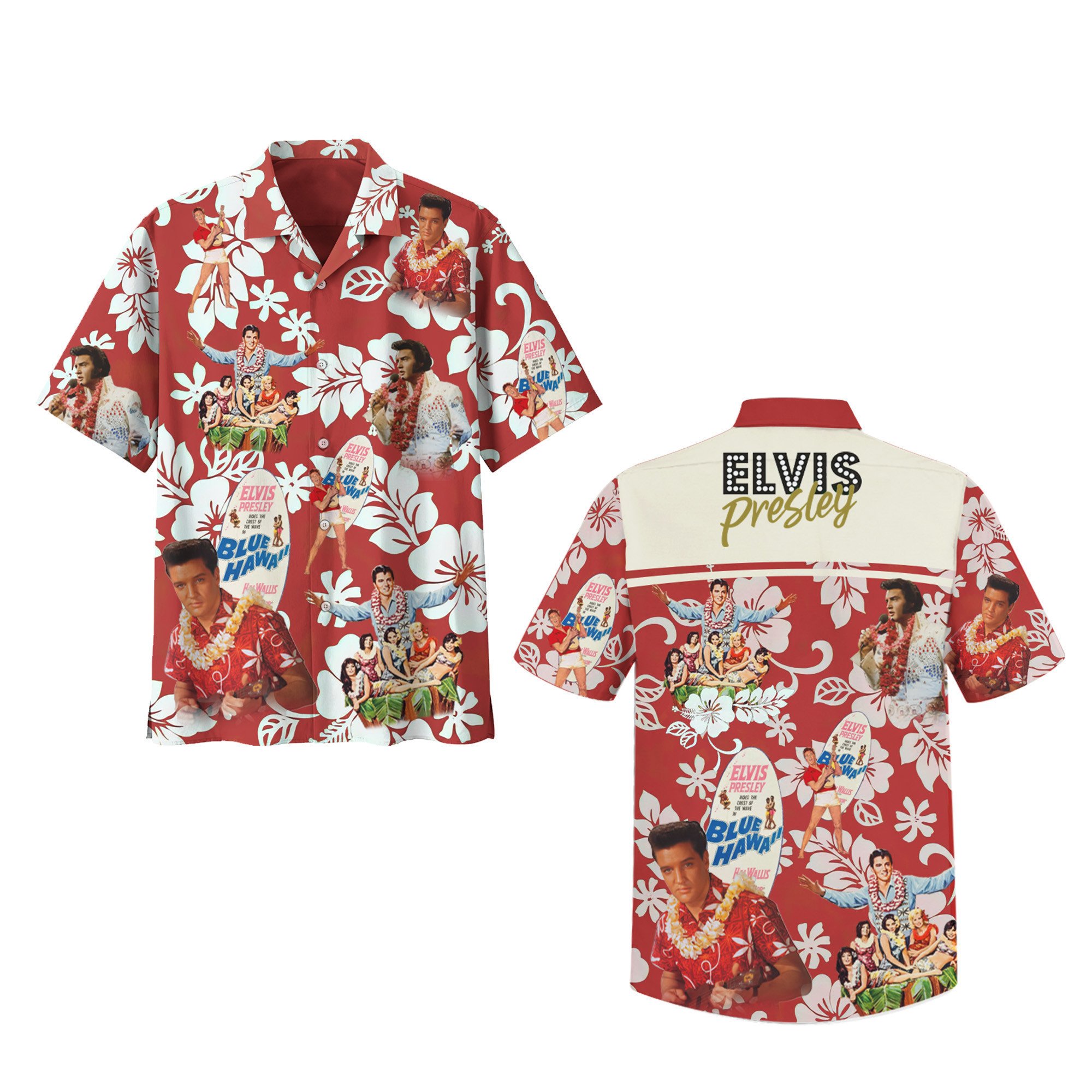 Elvis Presley Music Button Down Shirt