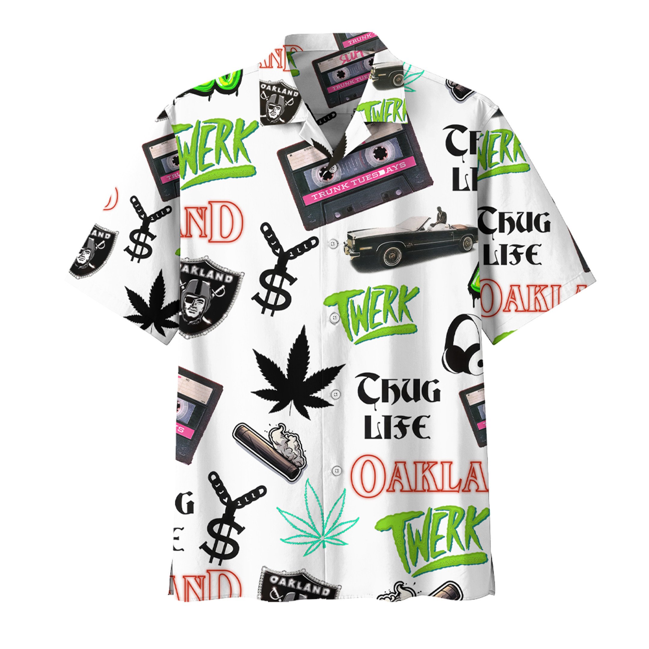 Tupac Shakur Music Button Down Shirt