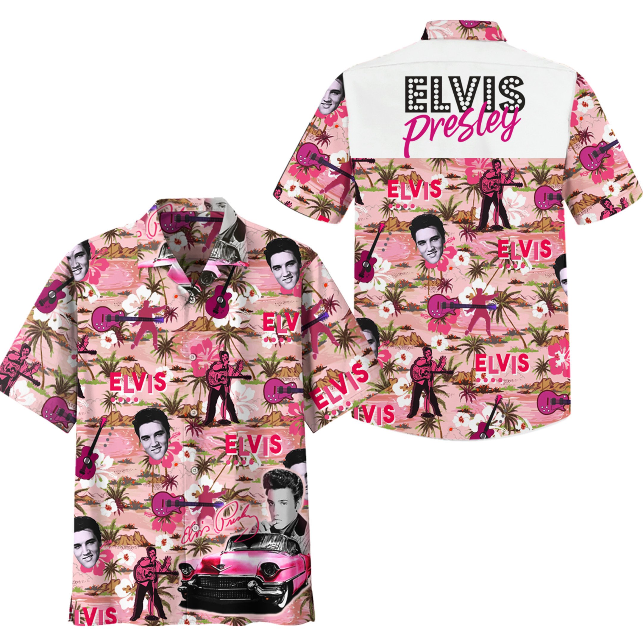 Elvis Presley Music Button Down Shirt