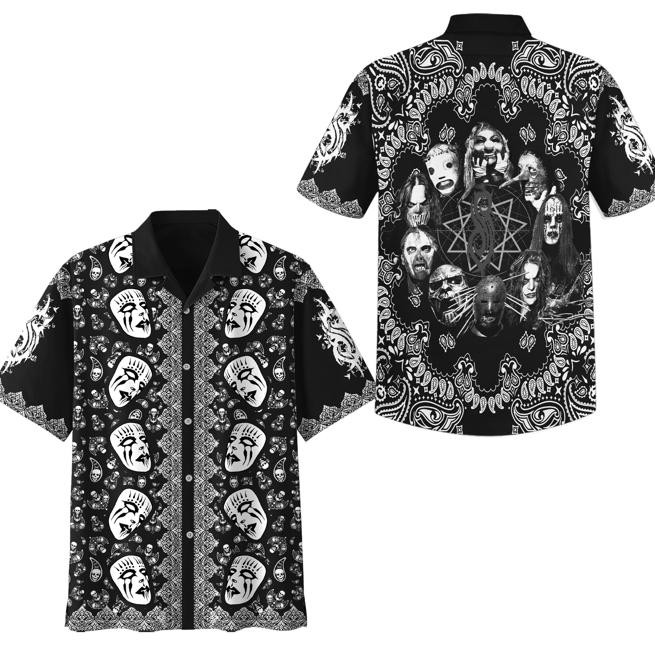Slipknot Music Button Down Shirt