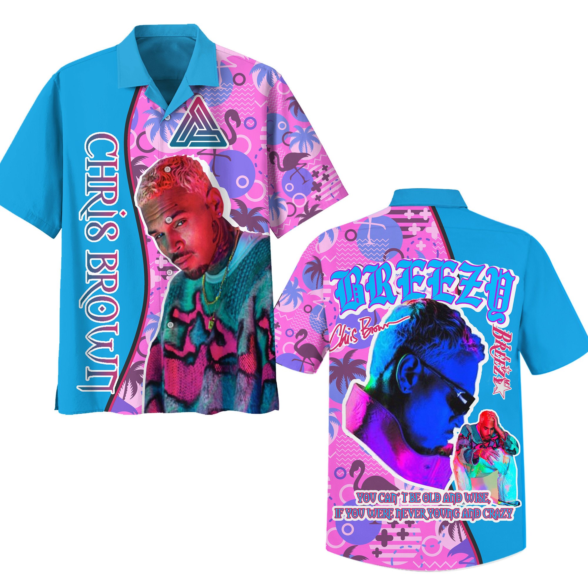 Chris Brown Music Button Down Shirt