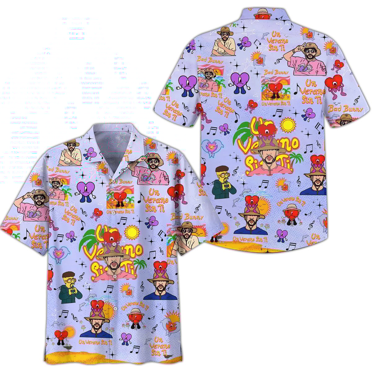 Bad Bunny Music Button Down Shirt