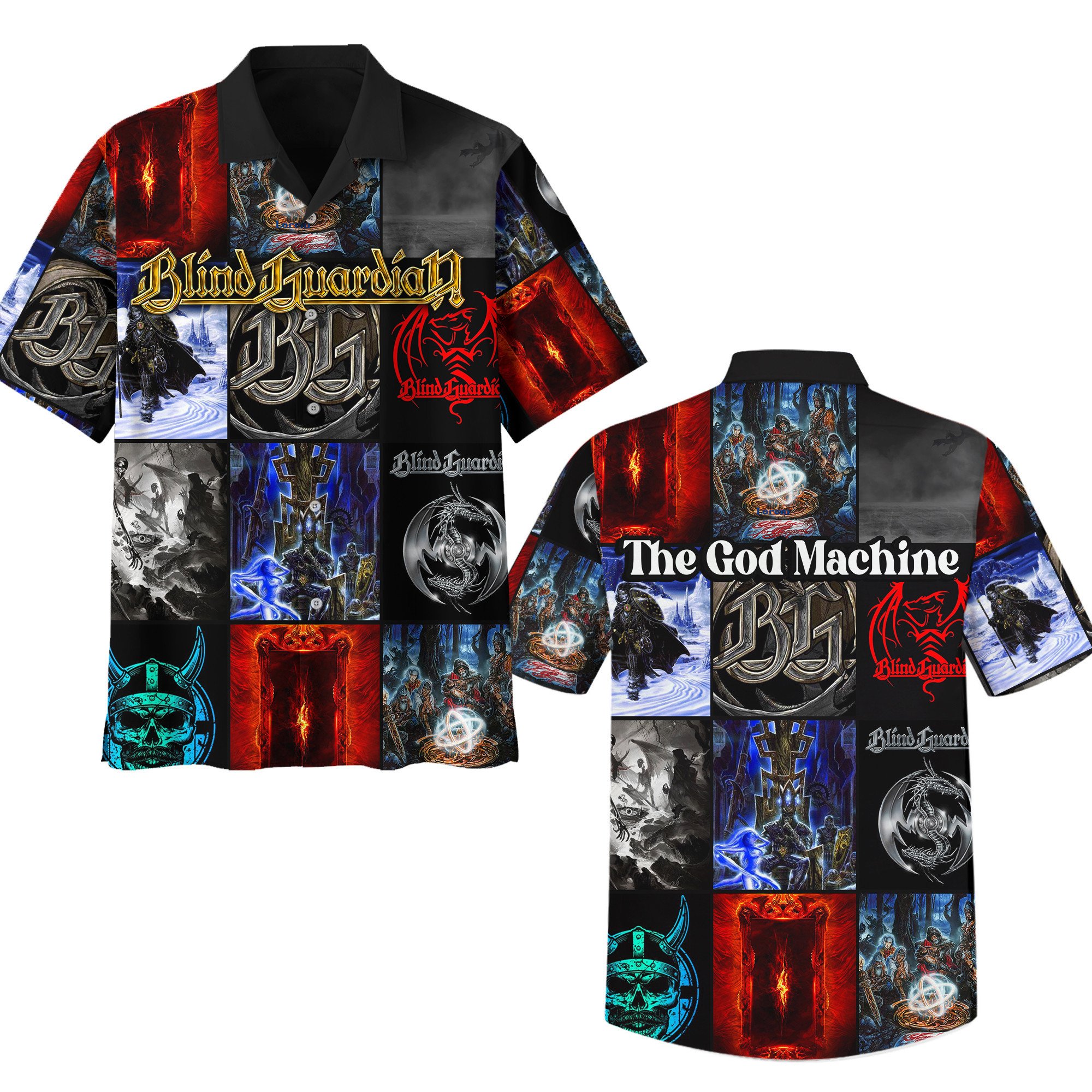 Blind Guardian Music Button Down Shirt
