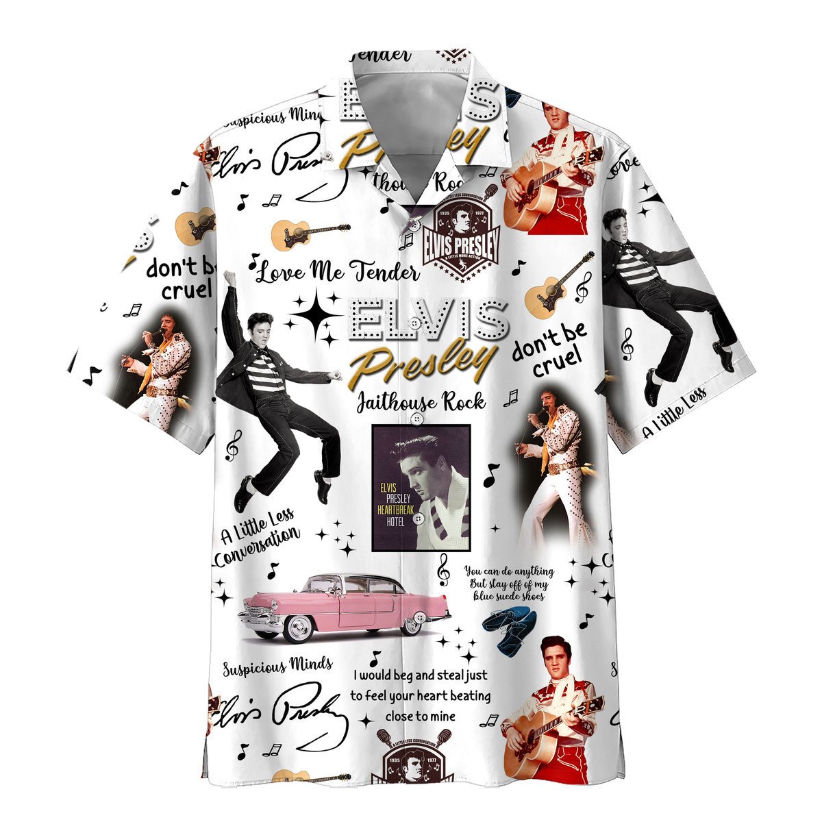 Elvis Presley Music Button Down Shirt