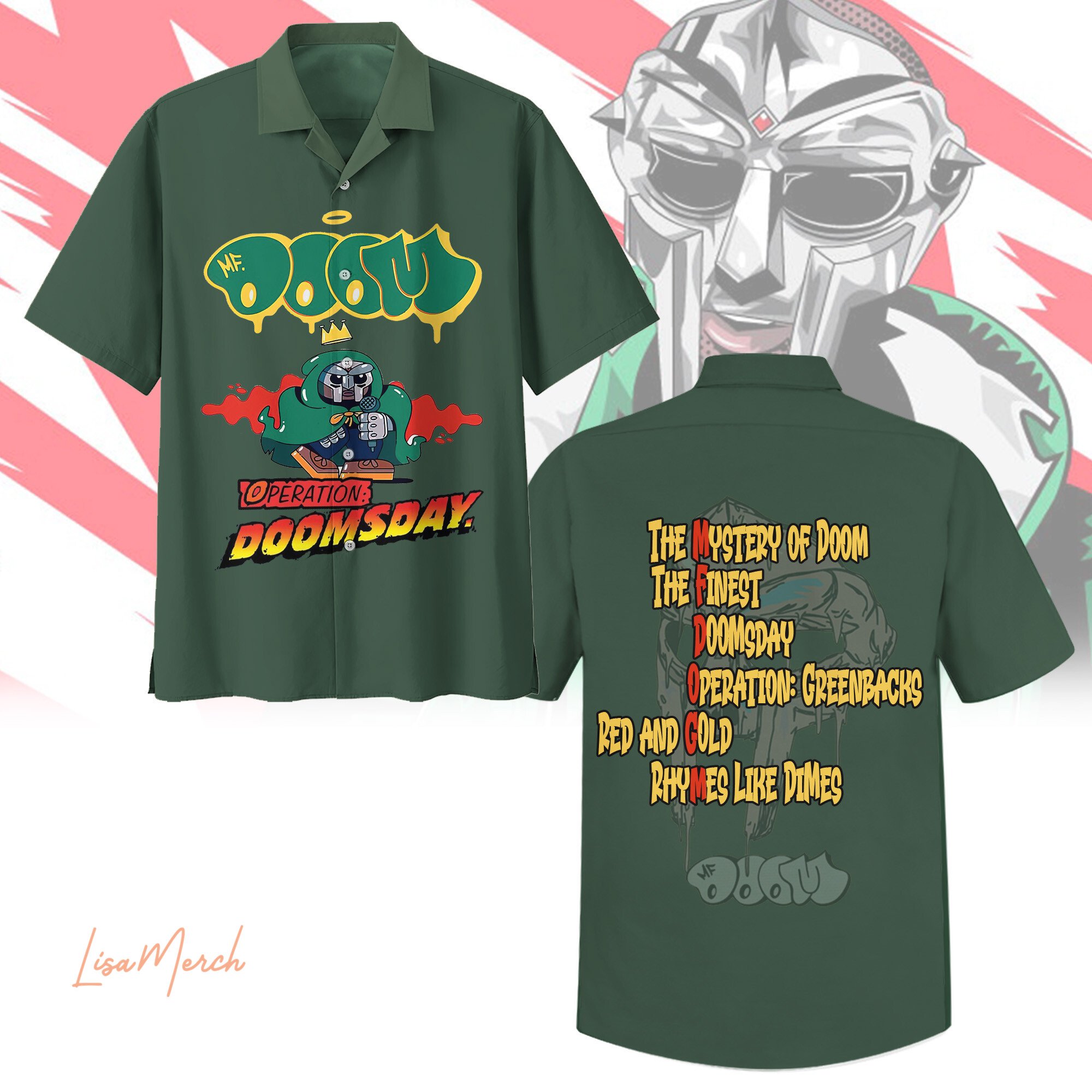 Operation Doomsday Music Button Down Shirt