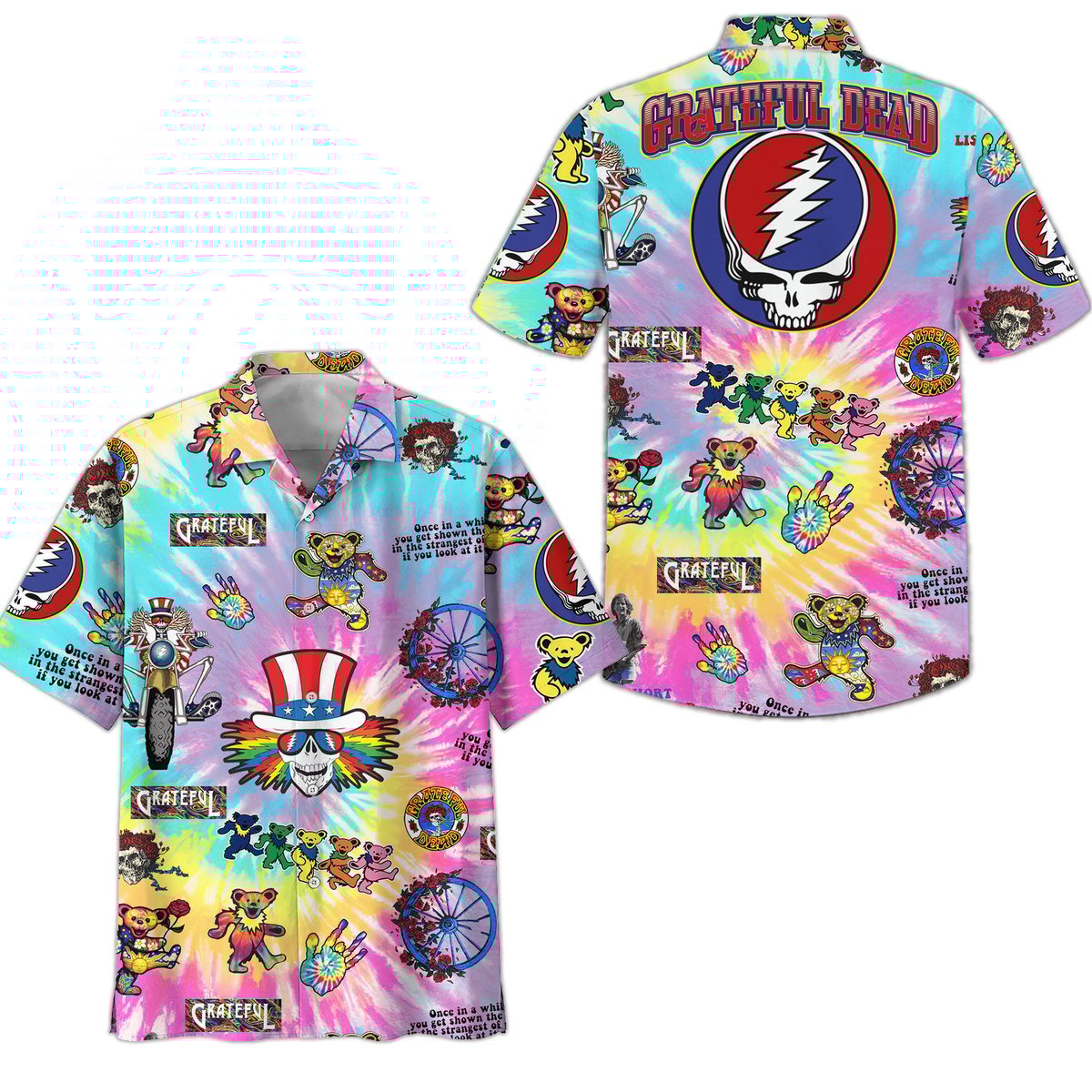 Grateful Dead Music Button Down Shirt