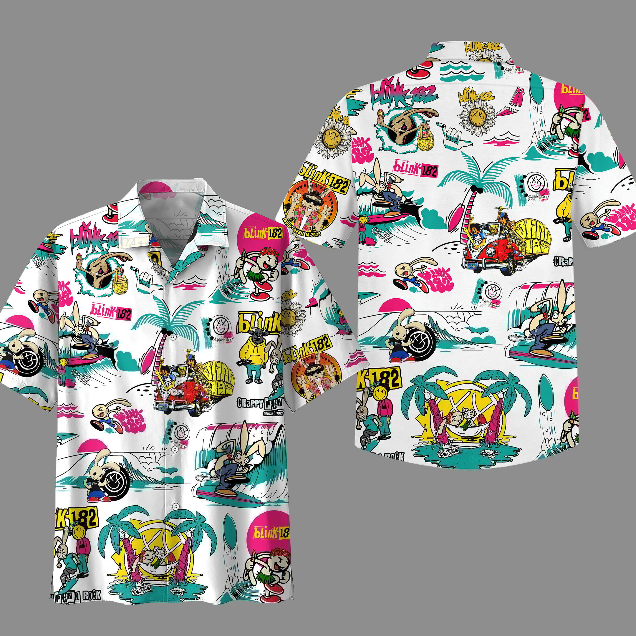 Blink-182 Music Button Down Shirt