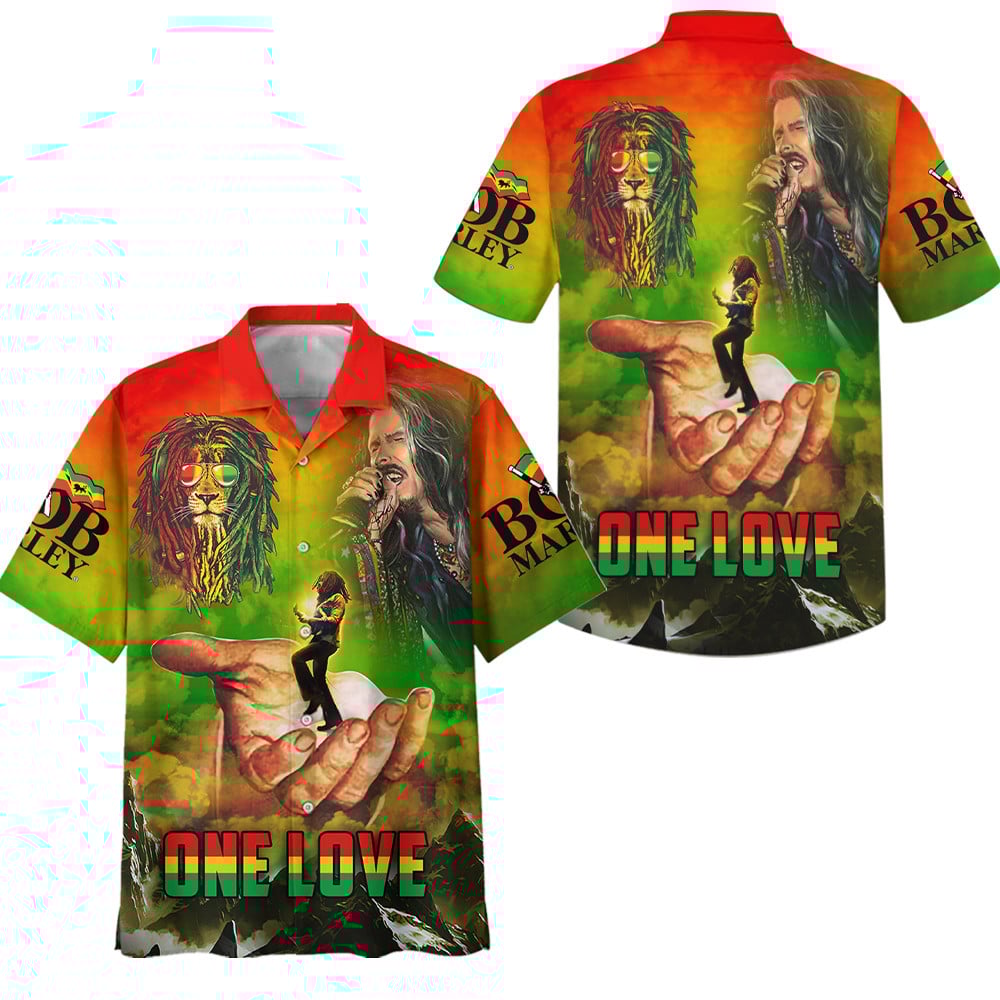Bob Marley Music Button Down Shirt