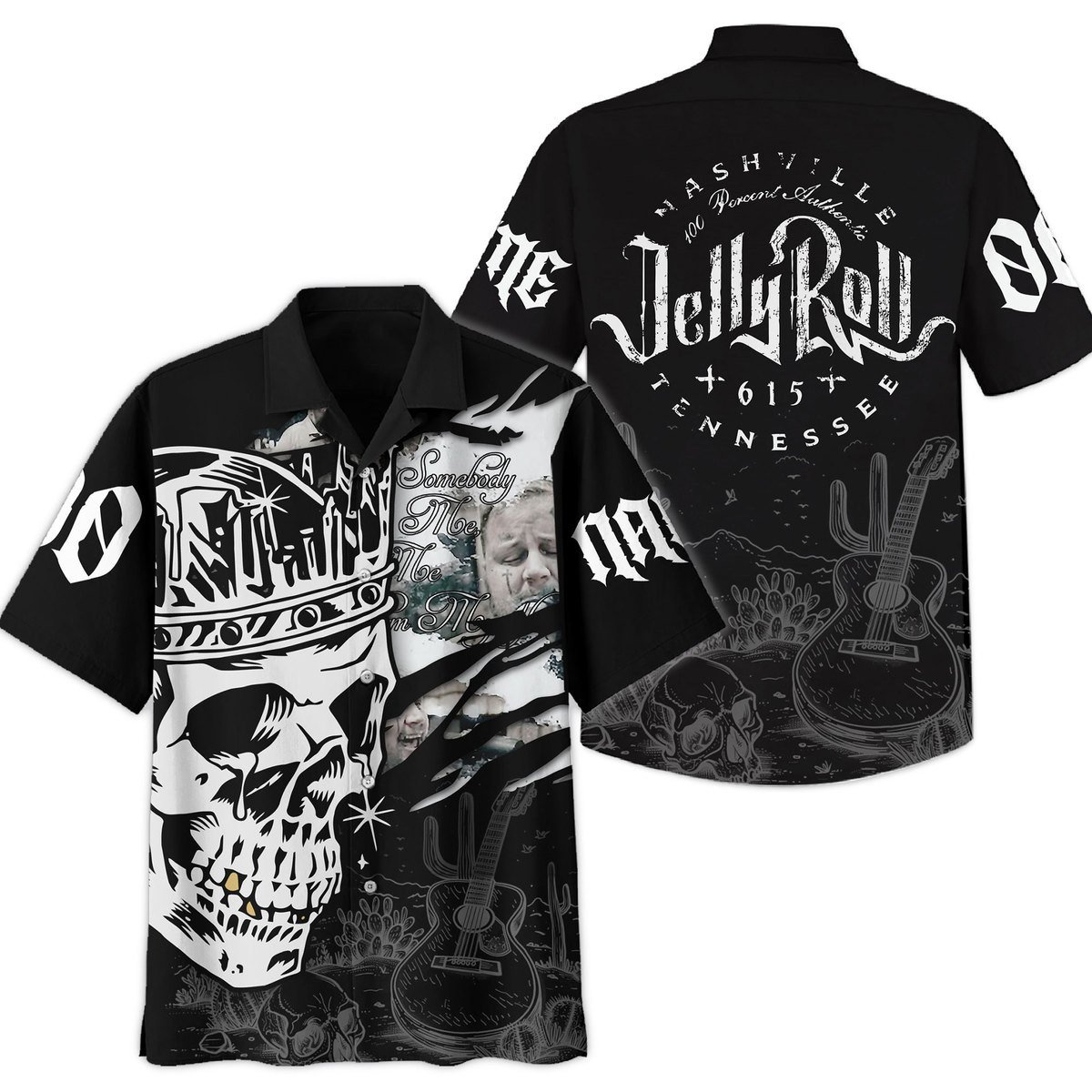 Jelly Roll Music Button Down Shirt
