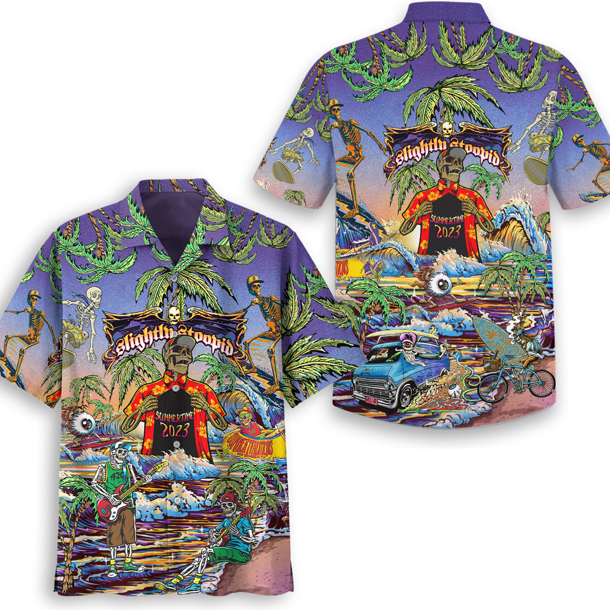 Slightly Stoopid Music Button Down Shirt