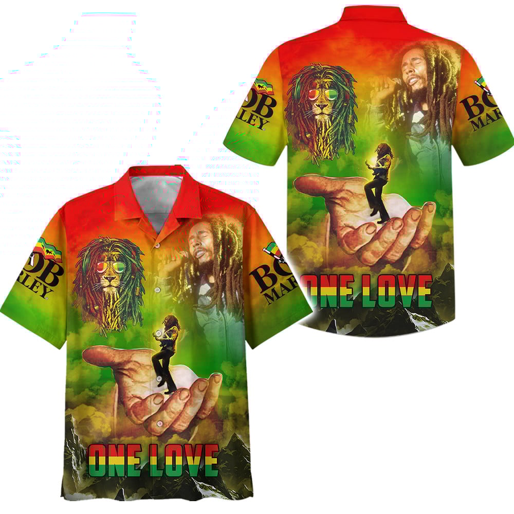 Bob Marley Music Button Down Shirt