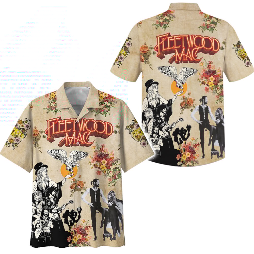Fleetwood Mac Music Button Down Shirt