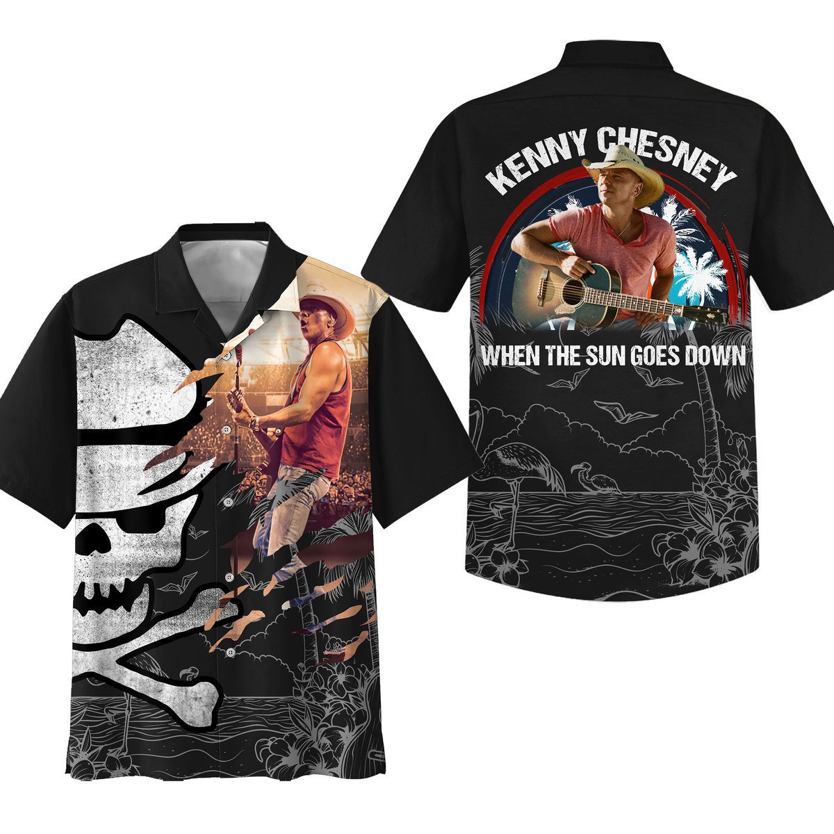Kenny Chesney Music Button Down Shirt