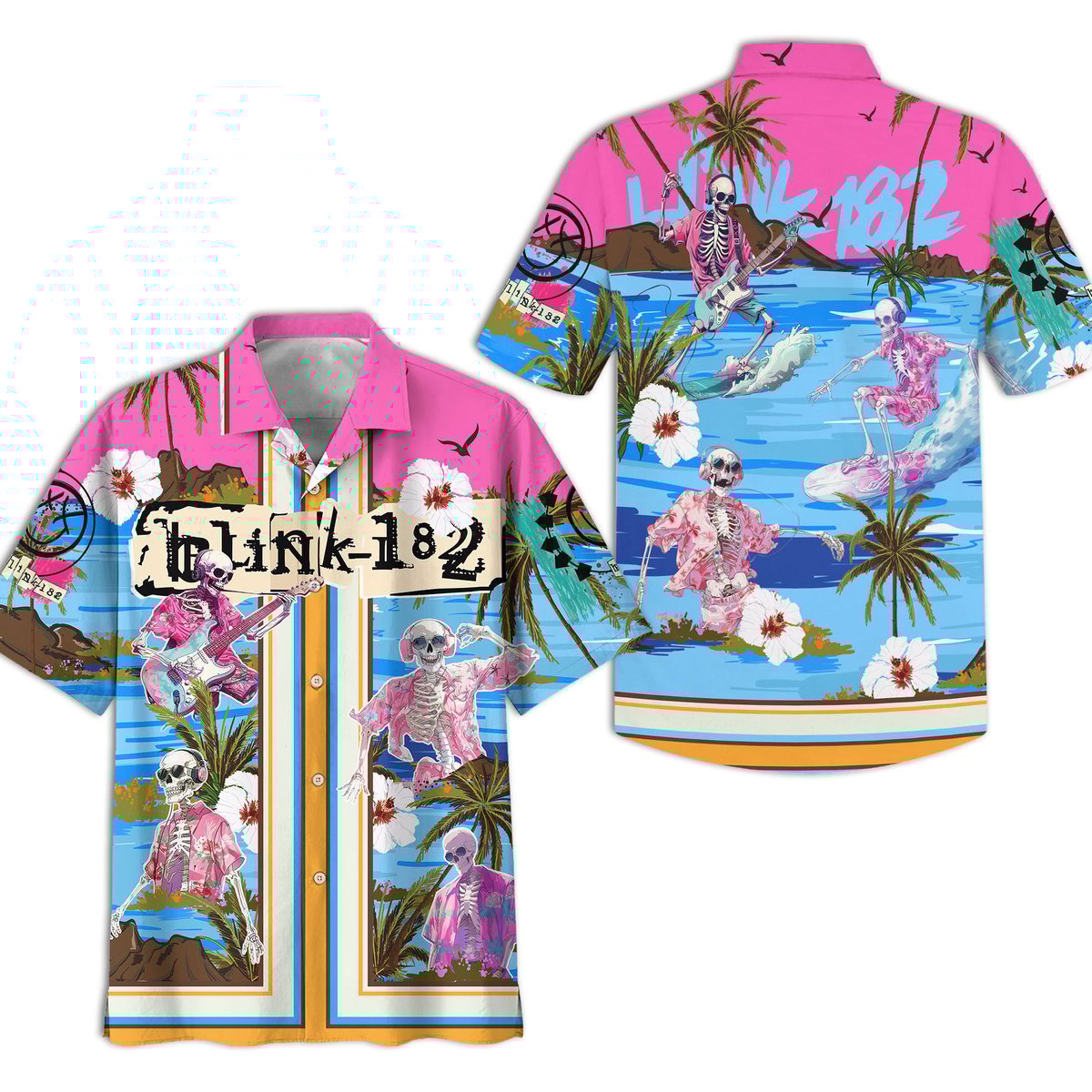 Blink-182 Music Button Down Shirt