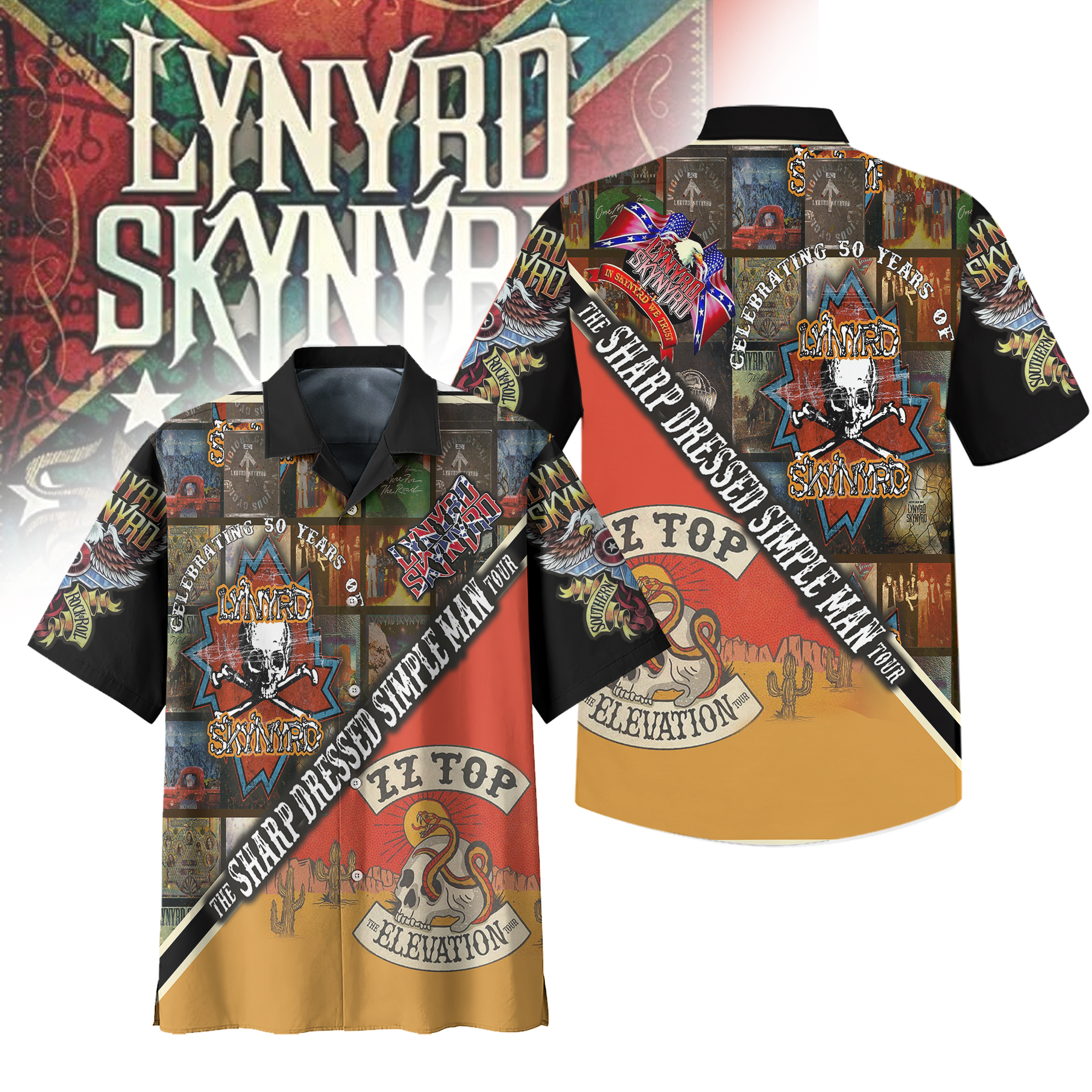 Lynyrd Skynyrd Music Button Down Shirt