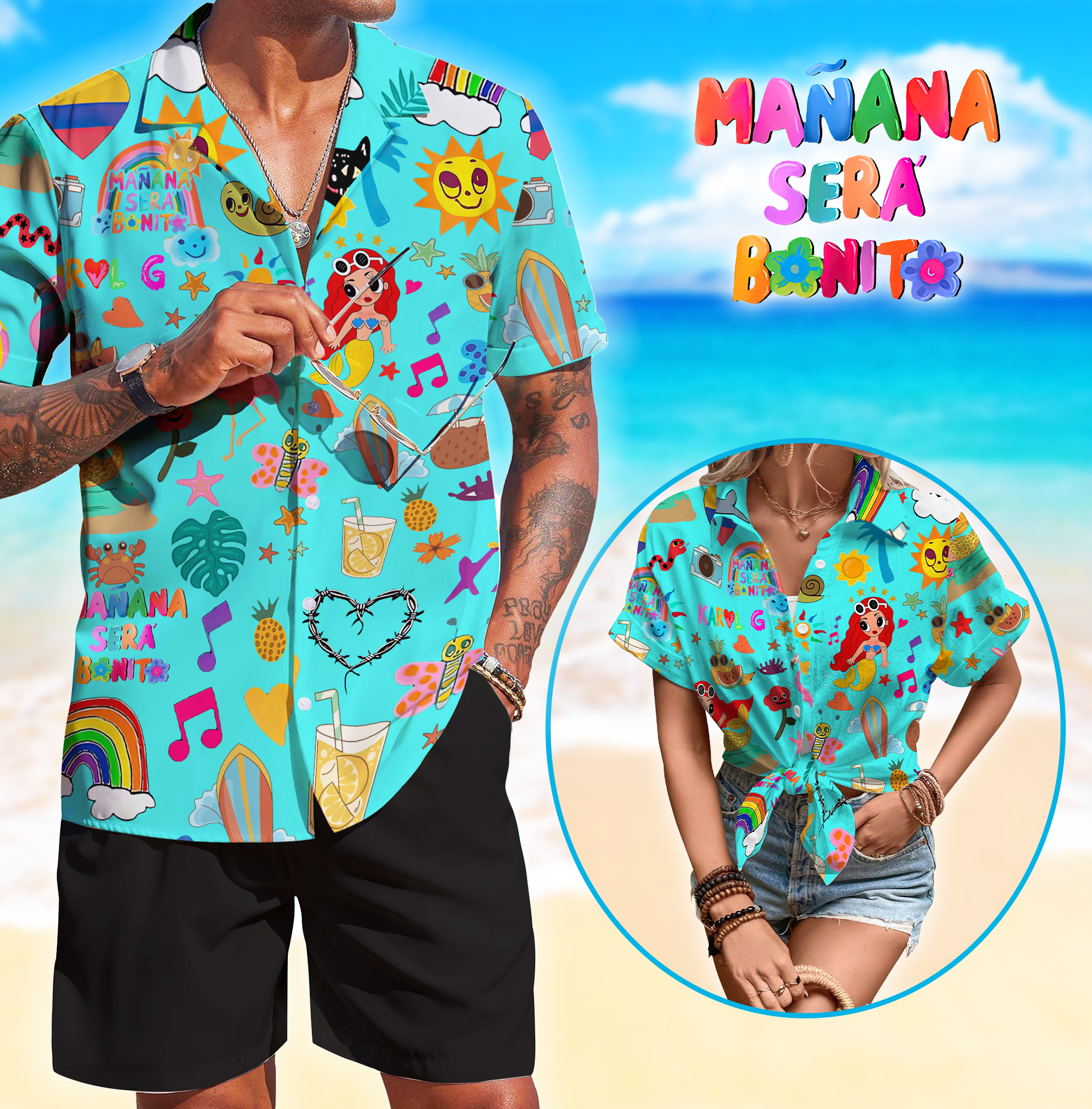 Manana Sera Bonito By Karol G Music Button Down Shirt