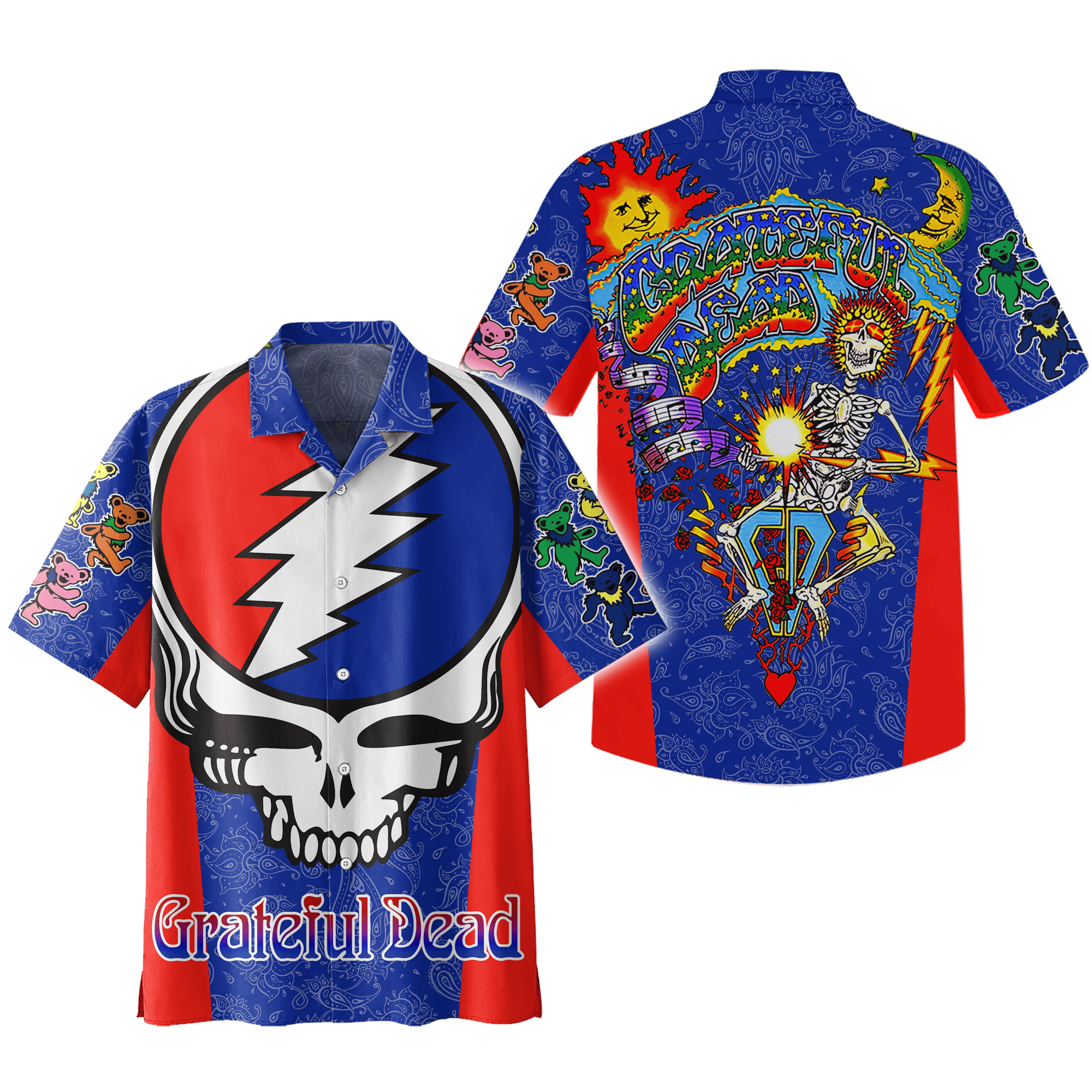 Grateful Dead Music Button Down Shirt