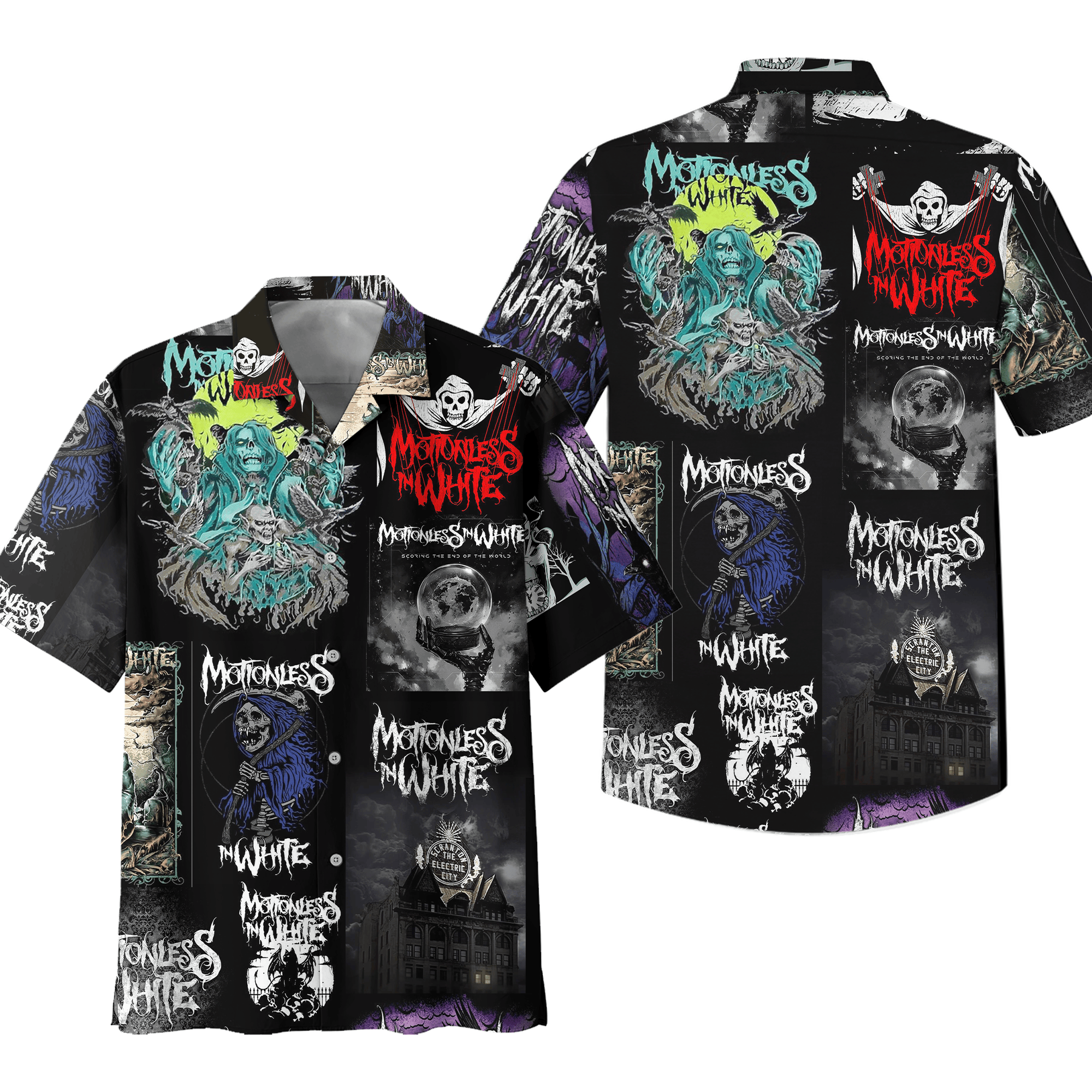 Motionless In White Music Button Down Shirt