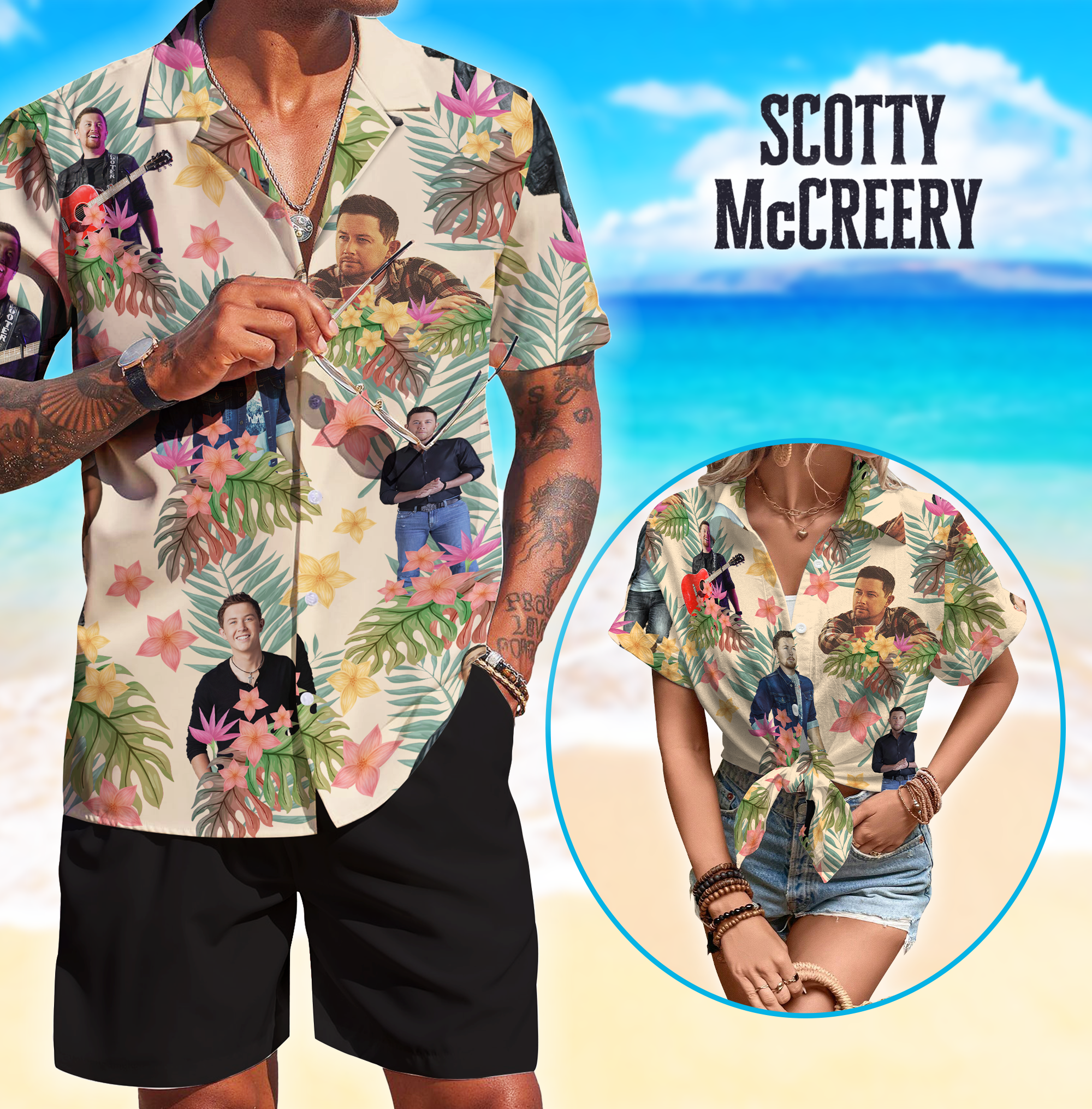 Scotty Mccreery Music Button Down Shirt